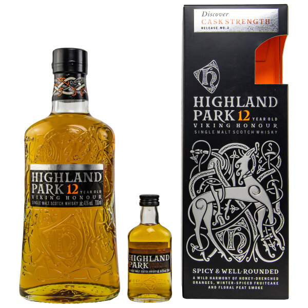 Highland Park 12 Jahre + Cask Strength Miniatur
