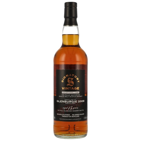 Glenburgie 2008 - 15 Jahre Signatory 100 PROOF Exceptional Edition #2